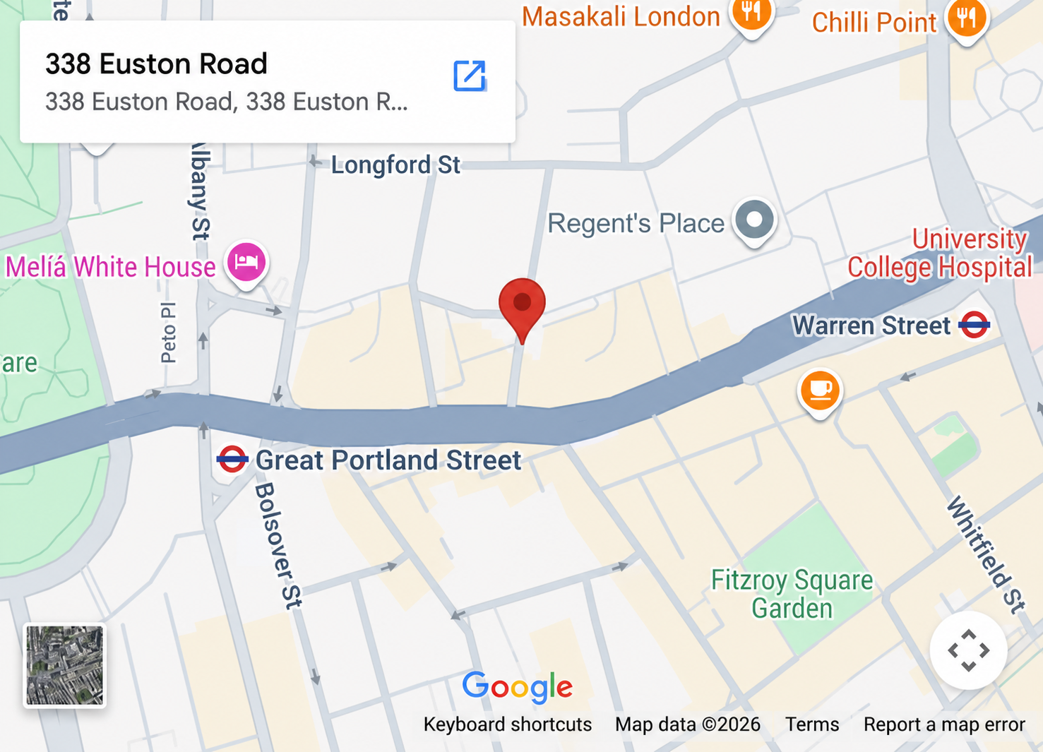 Loaded map preview for the UK Office